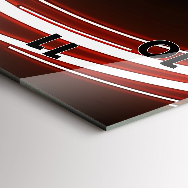 Téglalap alakú üvegóra Vörös szemű macska