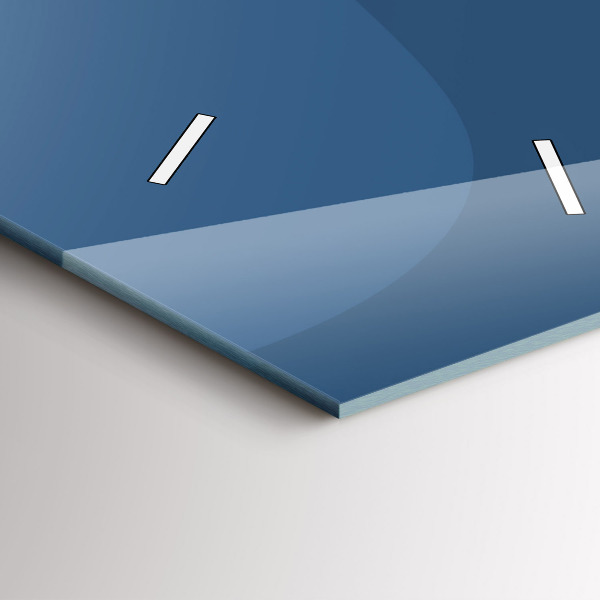 Téglalap alakú üvegóra Kék hullámok