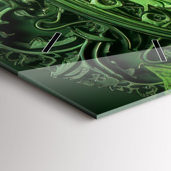 Téglalap alakú üvegóra Zöld mechanizmus