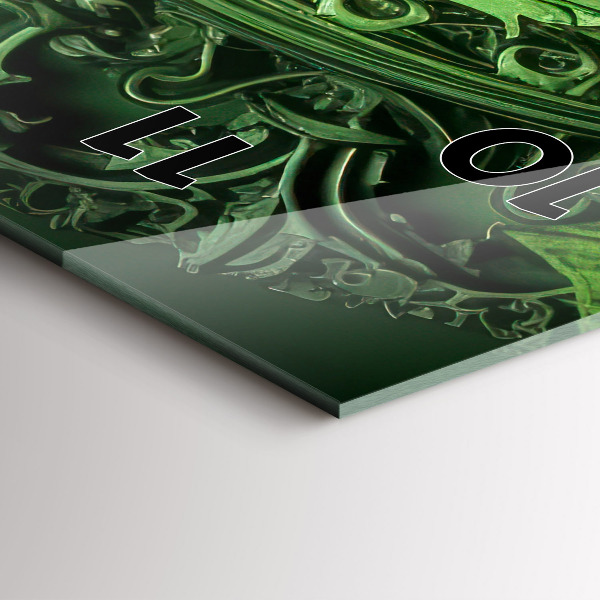 Téglalap alakú üvegóra Zöld mechanizmus