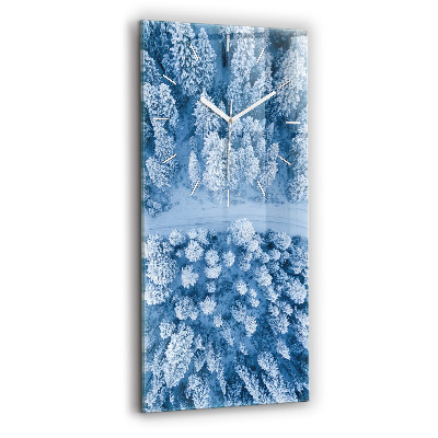 Téglalap alakú üvegóra Erdő drónból