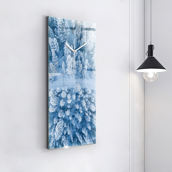 Téglalap alakú üvegóra Erdő drónból