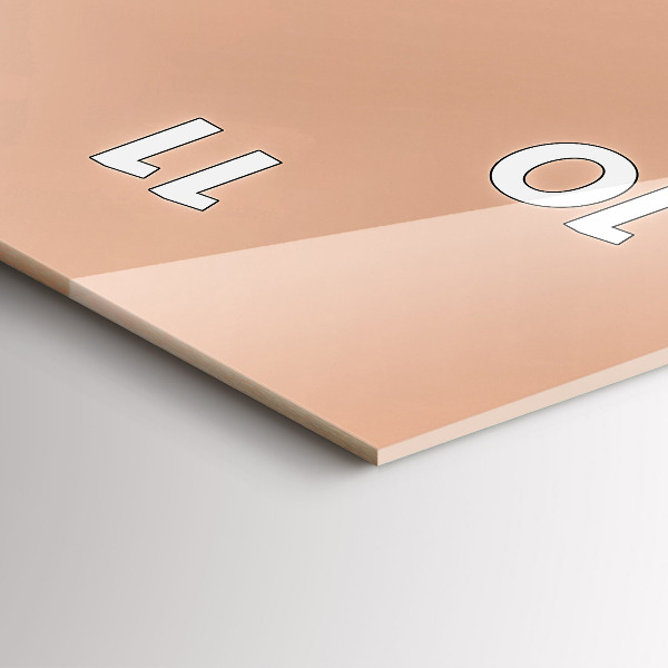 Téglalap alakú üvegóra Flamingo illusztráció