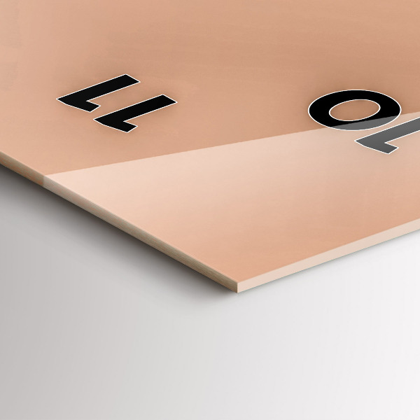 Téglalap alakú üvegóra Flamingo illusztráció