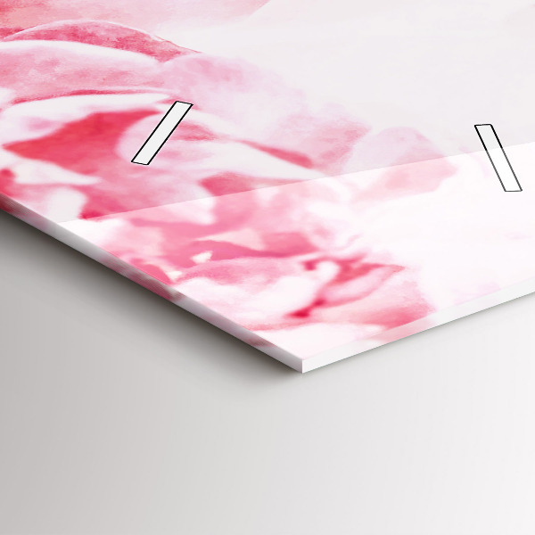 Téglalap alakú üvegóra Virágzó virágok