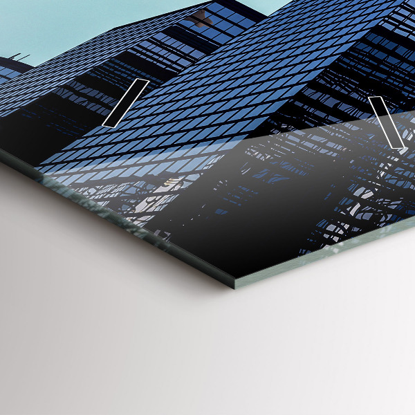 Téglalap alakú üvegóra Repülőgép épületek felett