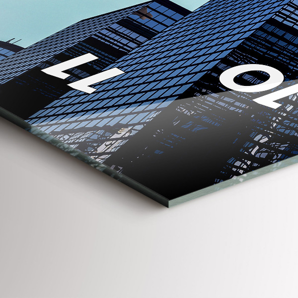 Téglalap alakú üvegóra Repülőgép épületek felett