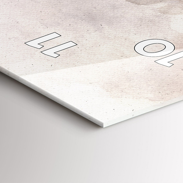 Téglalap alakú üvegóra Absztrakt arcok