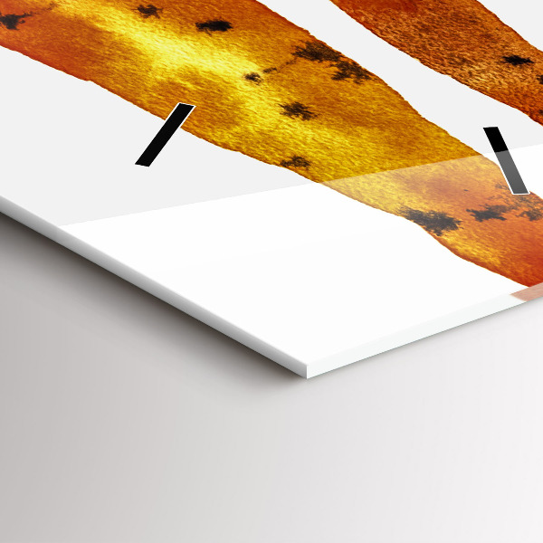 Téglalap alakú üvegóra Sárgarépa illusztráció