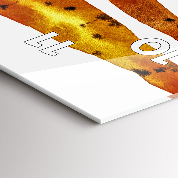 Téglalap alakú üvegóra Sárgarépa illusztráció