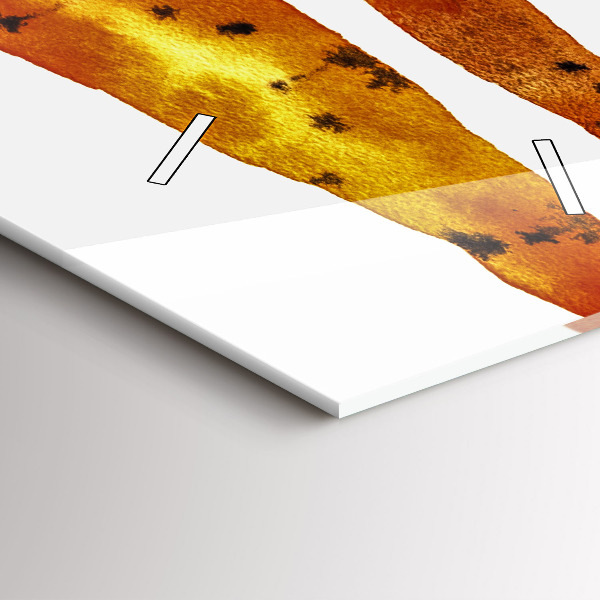 Téglalap alakú üvegóra Sárgarépa illusztráció