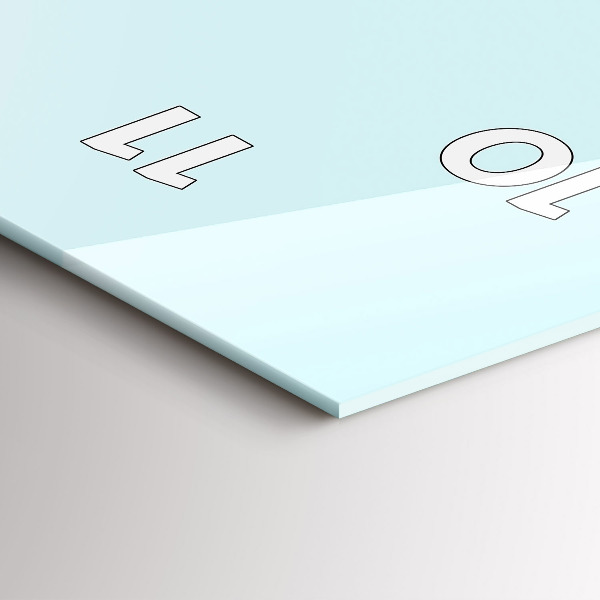 Téglalap alakú üvegóra Vicces macska szemüveggel