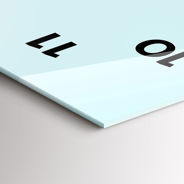 Téglalap alakú üvegóra Vicces macska szemüveggel