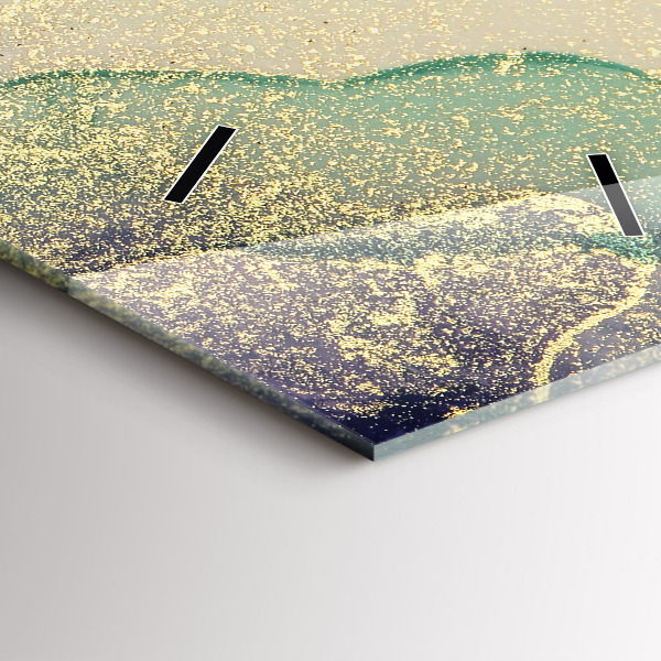 Téglalap alakú üvegóra Színek absztrakciója