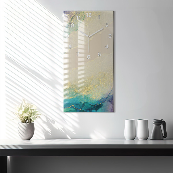 Téglalap alakú üvegóra Színek absztrakciója