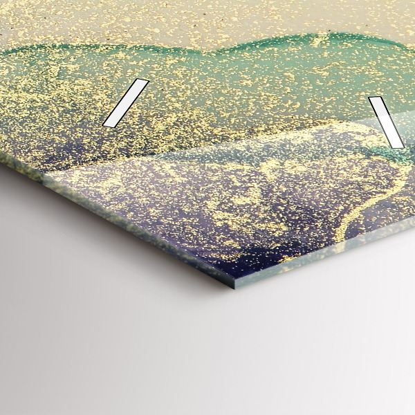 Téglalap alakú üvegóra Színek absztrakciója