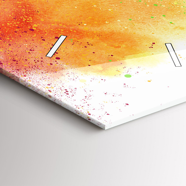 Téglalap alakú üvegóra Absztrakt szivárvány