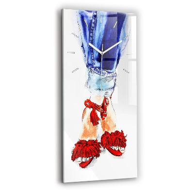 Téglalap alakú üvegóra Női magassarkú