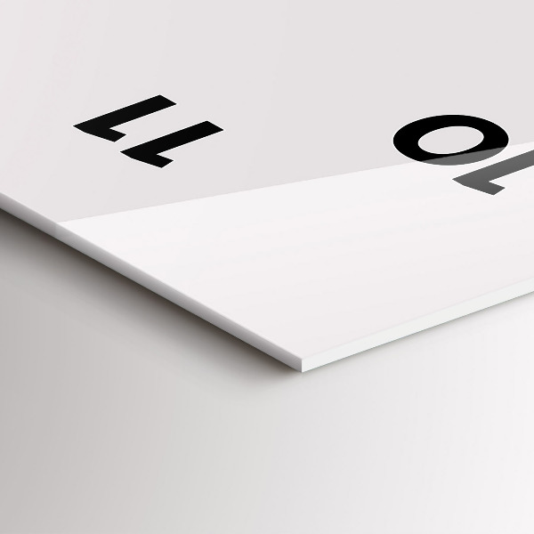 Téglalap alakú üvegóra Orrszarvú line art