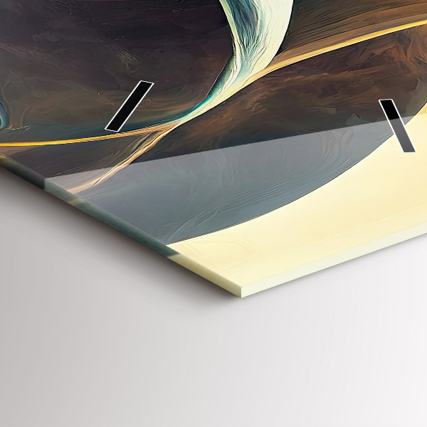 Téglalap alakú üvegóra Folyó vízesés