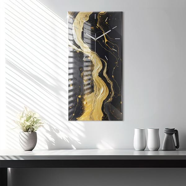 Téglalap alakú üvegóra Arany márvány