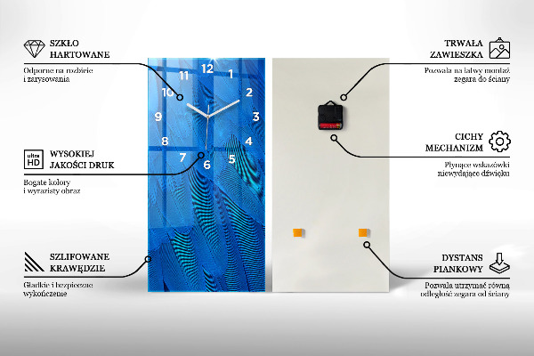 Téglalap alakú üvegóra Arany márvány
