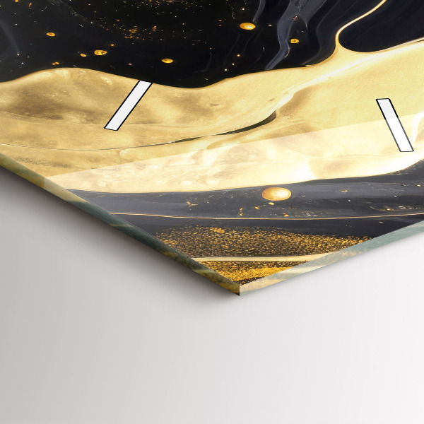 Téglalap alakú üvegóra Arany márvány