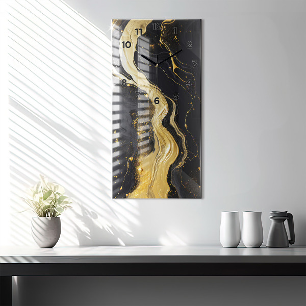 Téglalap alakú üvegóra Arany márvány