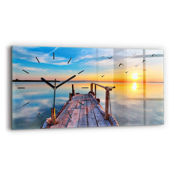 Vízszintes üvegóra Tó mólója