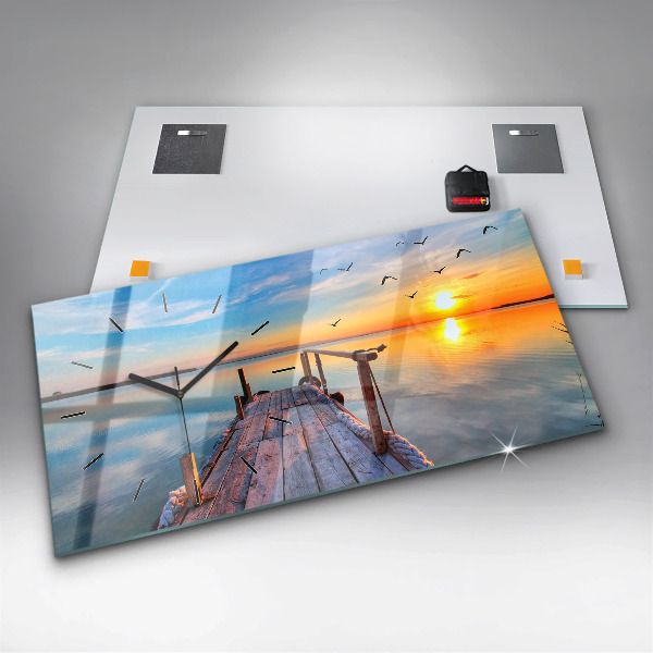 Vízszintes üvegóra Tó mólója