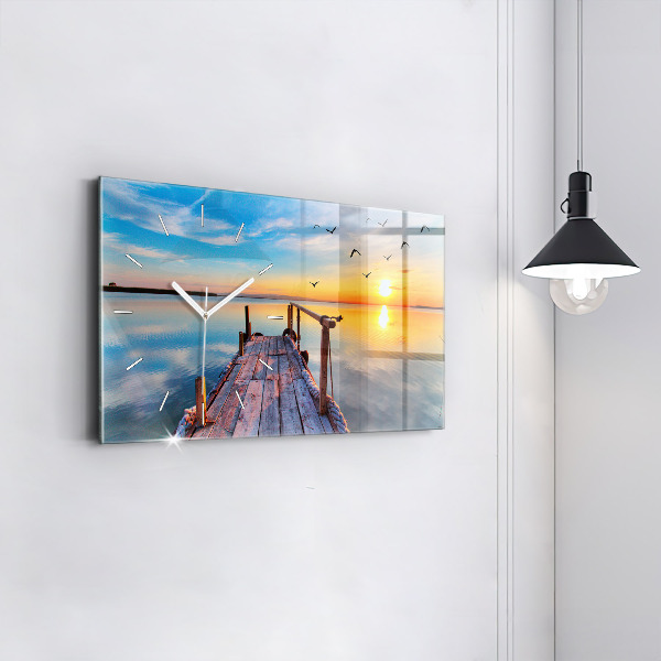 Vízszintes üvegóra Tó mólója