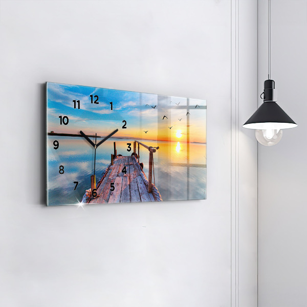 Vízszintes üvegóra Tó mólója