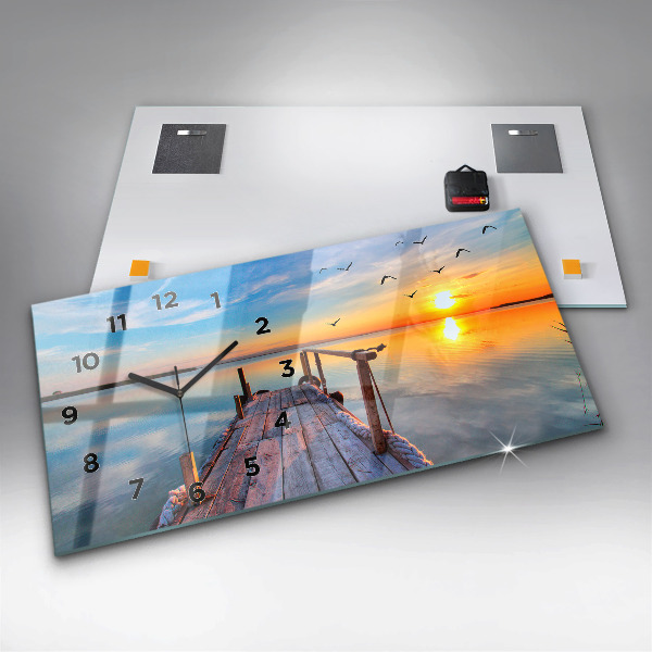 Vízszintes üvegóra Tó mólója