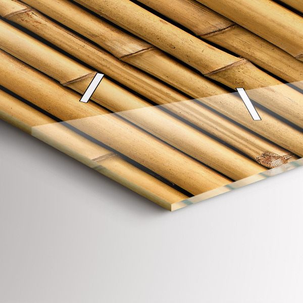 Vízszintes üvegóra Bambusz rudak