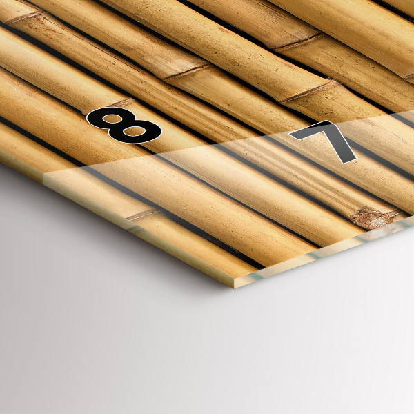 Vízszintes üvegóra Bambusz rudak