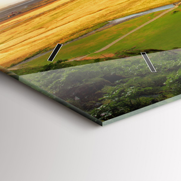 Vízszintes üvegóra Vízesés Izlandon