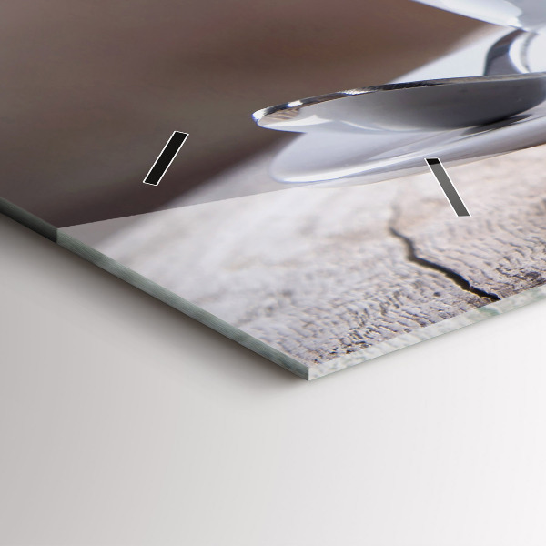 Vízszintes üvegóra Egy csésze kávét