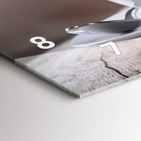 Vízszintes üvegóra Egy csésze kávét