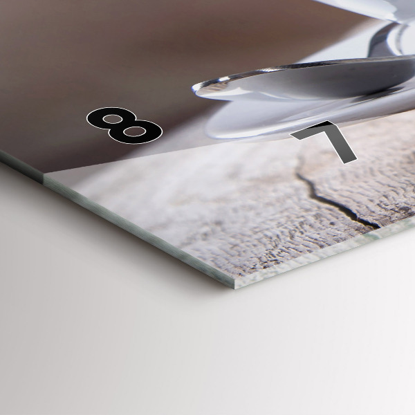 Vízszintes üvegóra Egy csésze kávét