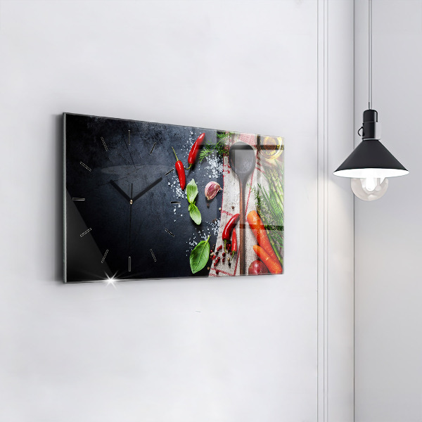 Vízszintes üvegóra Zöldségek