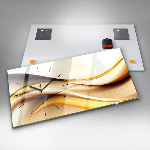 Vízszintes üvegóra Absztrakt hullám