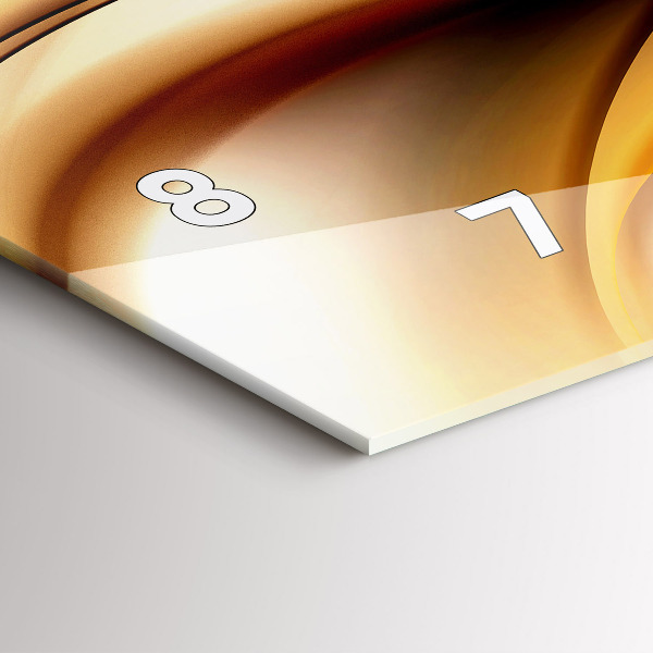 Vízszintes üvegóra Absztrakt hullám