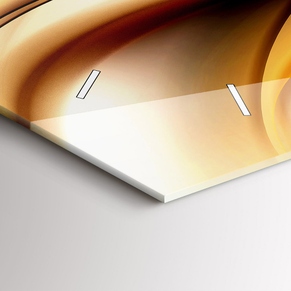 Vízszintes üvegóra Absztrakt hullám