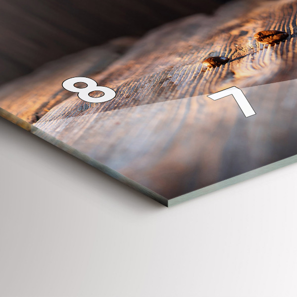 Vízszintes üvegóra Egy csésze kávét