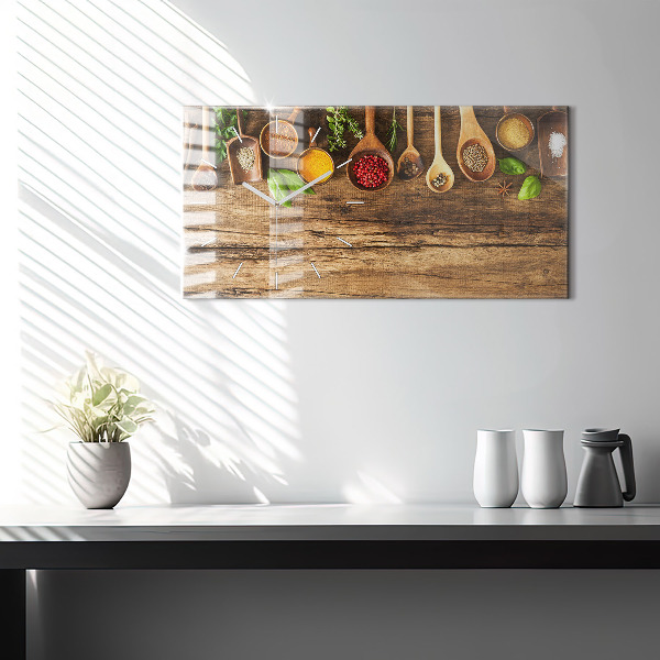 Vízszintes üvegóra Kanál fűszerek