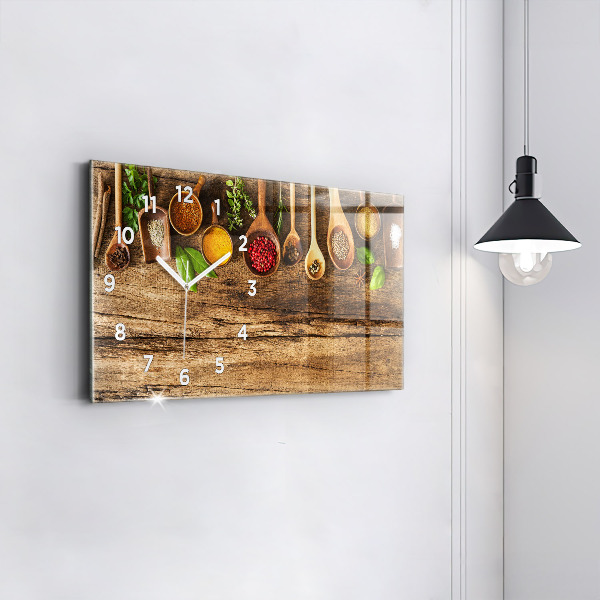 Vízszintes üvegóra Kanál fűszerek