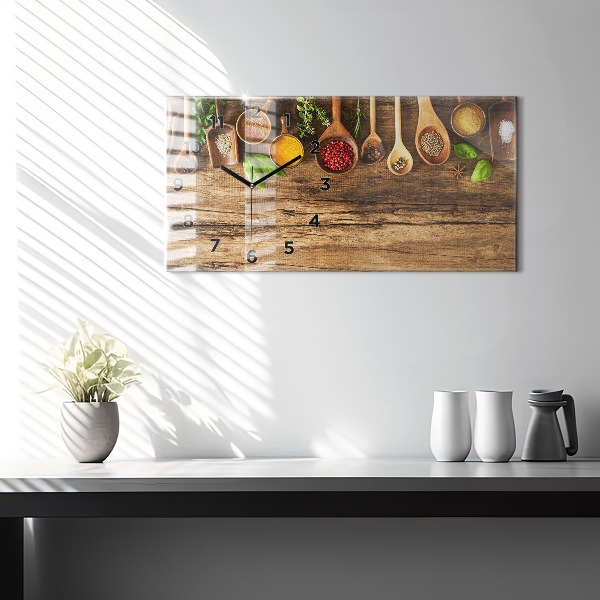 Vízszintes üvegóra Kanál fűszerek