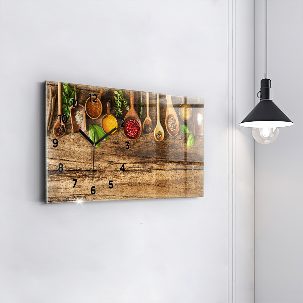 Vízszintes üvegóra Kanál fűszerek