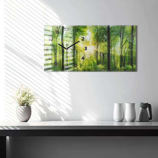 Vízszintes üvegóra Természet erdei fák