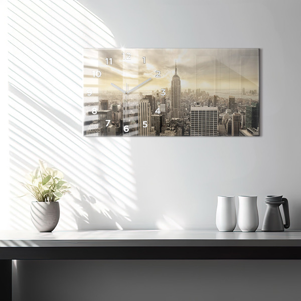 Vízszintes üvegóra New York Towers